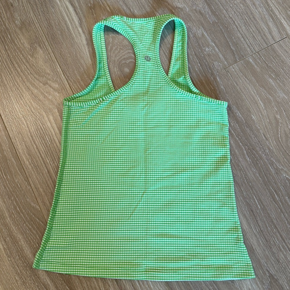 Green Gingham Women's Tank Top